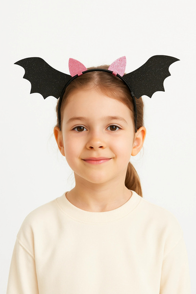 LOGO AKSESUAR Coroana de Halloween pentru fete cu tematică liliac negru