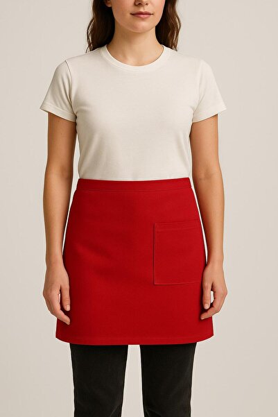 GTB BUTİK Garson Aşçı Ve Mutfak Şef Yarım Bel Önlük Leke Tutmaz Cepli Servis ...