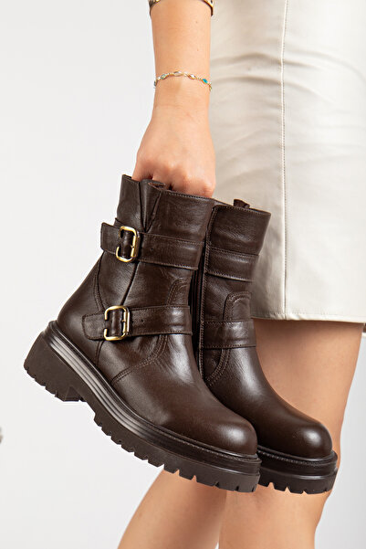 Elile Shoes Genuine Leather Women's Winter Boots from Size 35 to Size 41-42-43