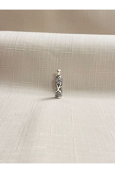 ED CAESAR MUHAMMED YAZILI CEVŞEN 925 AYAR GÜMÜŞ KADIN KOLYE UCU