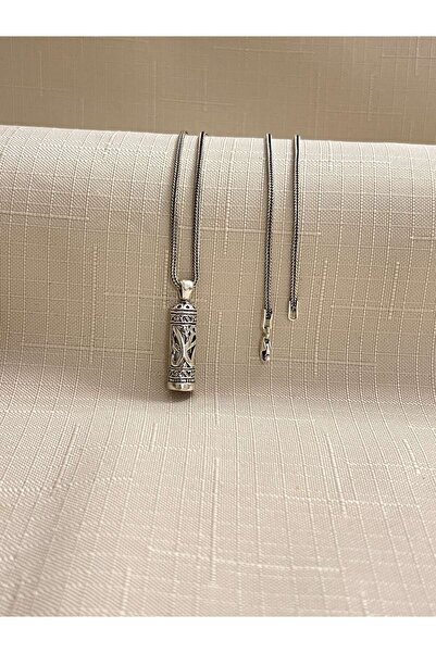 ED CAESAR TÜP MODEL TİLKİ KUYRUĞU ZİNCİR 925 AYAR CEVŞEN KILIFI ERKEK KOLYE