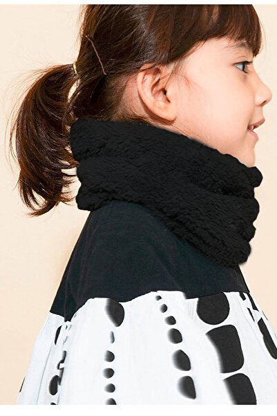 Leiste Stole Children's Plush Neck Collar Scarf Kaşkol Windproof Welsoft Neck Collar Shawl