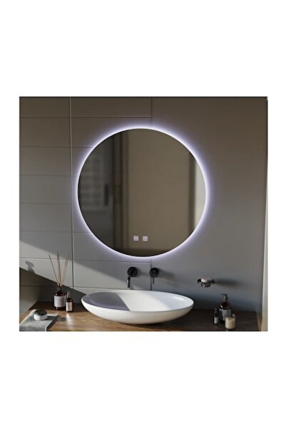 OPTIM DEKO Oglindă rotundă cu LED, 60x60cm, Isolda, tactilă, sistem anti-aburire