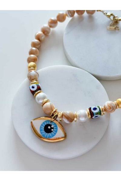 CHARMLUCKY Eye-Catching Natural Necklace