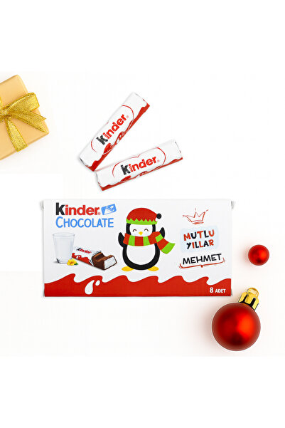 repro design Kişiye Özel İsimli Kinder Çikolata Kutusu – 8’li Orijinal Çikola...