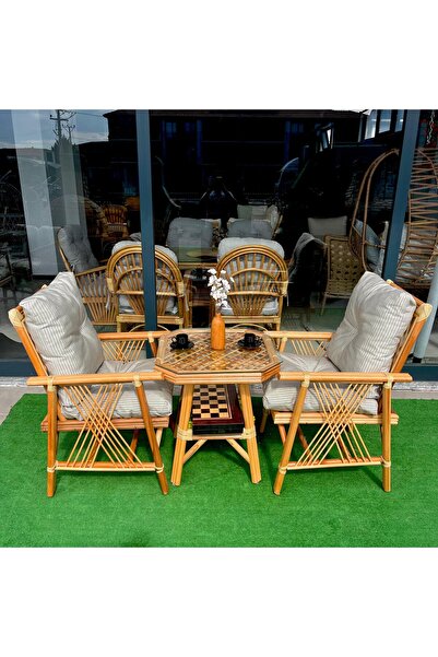 AYGÜN BBQ Balkon Bahçe Teras Mutfak Masa Takımı Oturma Grubu Balkon Takımı Ba...