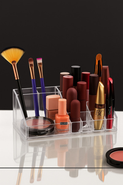 Ferzin منظم مستحضرات التجميل شفاف