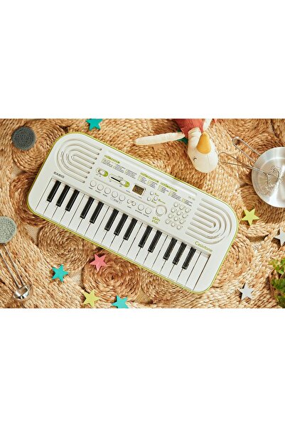 Casio SA-50 32 Mini-Keys Keyboard in White and Green