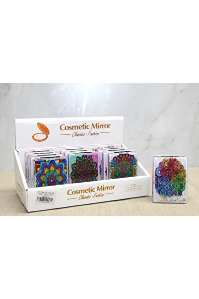 Epilons Mandala Patterned Movable Water Hand Mirror Alk4583