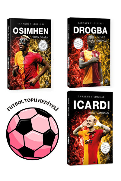 Parodi Yayınları Osimhen - Drogba - Mauro - 3 Kitap Set Futbol Topu + Poster ...
