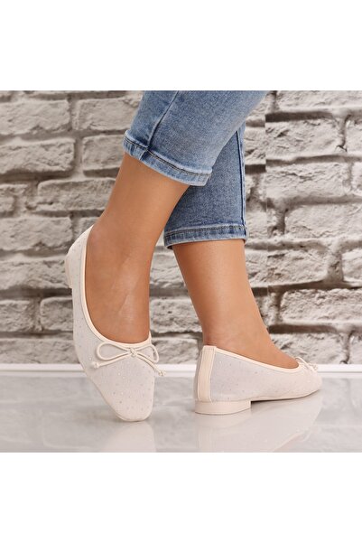 Botinelli Balerini bej pentru femei de la Textil Lerina, mărimea 37