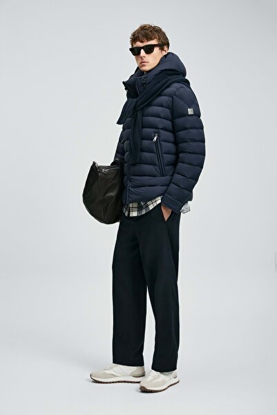 Kids Club Shoes Lufian 112120259 Gabrıel Goose down Men's Coat Dark Blue