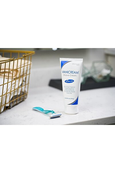 MQ Vanicream Shave Cream | Fragrance- and Gluten-Free | For Sensitive Skin | 6 oz