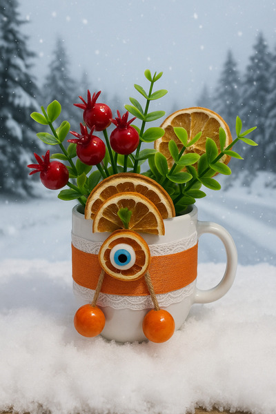 Marrone Orange Decor Vase Mug Gift Office Desk Gifts