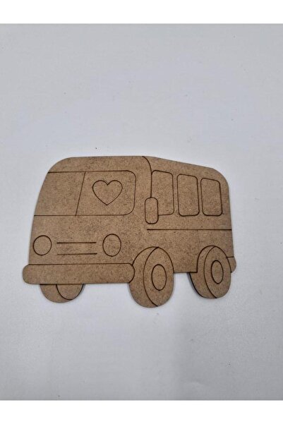 Mu Art Ahşap 15 قطعة من الحافلات الخشبية اللطيفة للرسم المدرسي، نشاط فني يدوي...