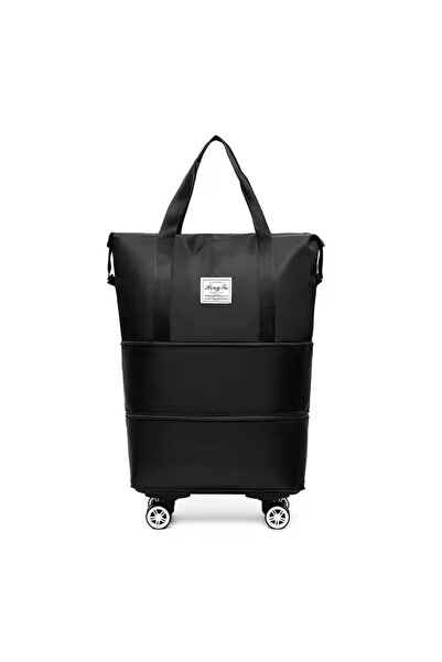 OEM Travel Bag with Wheels, Adjustable Sizes, Waterproof, 70x40x22 cm, Black