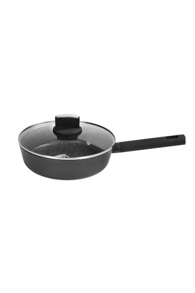 Zilan Saucepan ZLN0881 Black with marble coating, 5 layers, 26 cm and soft-touch handle, 3.1L