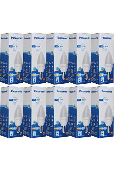 PANASONIC MUM AMPUL 6.5W E14 DUYLU 4000K (GÖZ YORMAZ SARI VE BEYAZIN ARASI RENK) 10 ADET SET