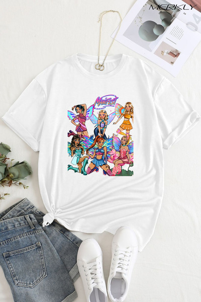 barsdepo Tricou cu imprimeu Manifest, tricou alb oversize unisex pentru copii...