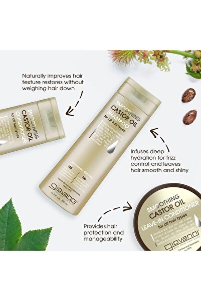 Giovanni Smoothing Castor Oil Shampoo 24 oz