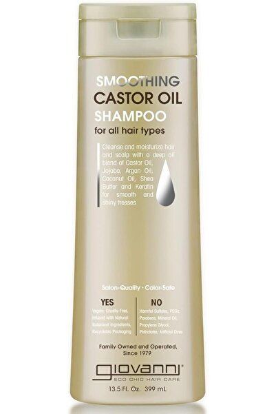 NONAMEE Giovanni Smoothing Castor Oil Shampoo, 13.5 oz