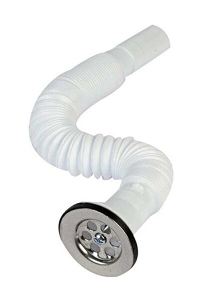 Alvita Körüklü Lavabo Sifonu - Paslanmaz UZUN Lavabo Sifonu 1.KALİTE