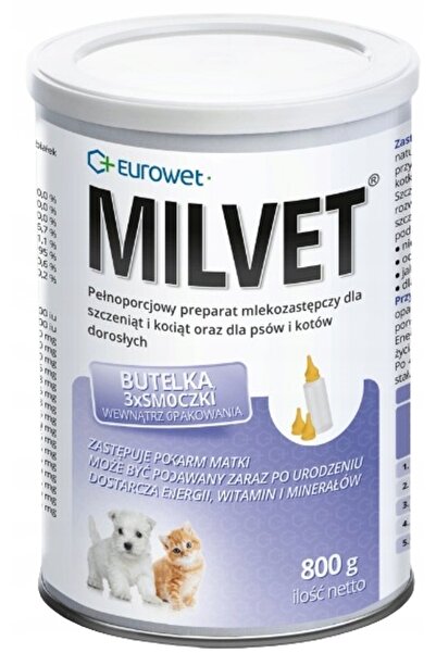 Other EUROWET MILVET înlocuitor de lapte pentru căței și pisoi 800 g