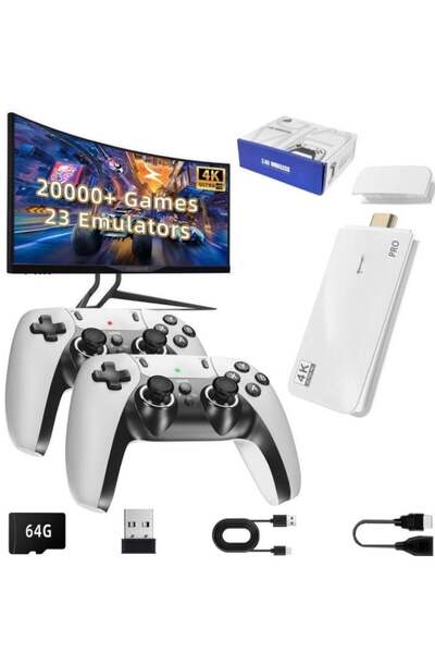 Generic Retro Game Console, Nostalgia Gaming Stick, Classic Video Games with 4K HDMI, 20,000+ Games