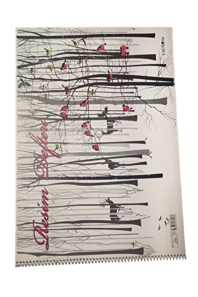 Çınar 35x50 Σπιράλ Βιβλίο Ζωγραφικής με Χαρτόδετο Εξώφυλλο από Χαρτόνι 15 Φύλ...