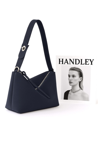 Handley حقيبة كتف إيليت بتفاصيل من الجلد السويدي - تصميم أنيق وعصري
