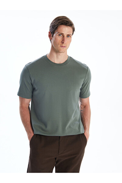 LC Waikiki Ανδρικό μπλουζάκι από χτενισμένο βαμβάκι Özmarka New Season Crew Neck