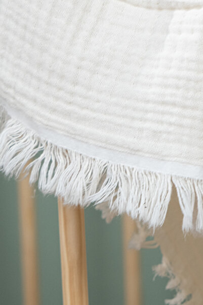 FURYATEX 100% Cotton 4-Layer Muslin Baby Blanket Ecru 100X120Cm