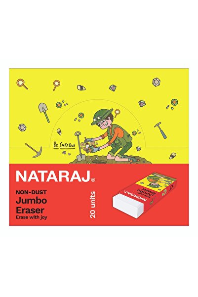 Nataraj Natraj Non Dust Jumbo Eraser 20P