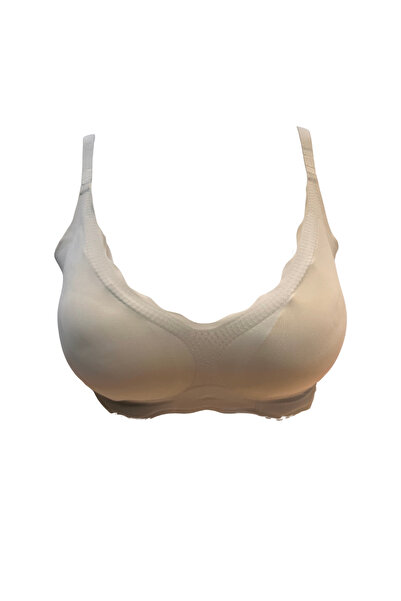 BUTİK1AVM Seamless Wire-Free Invisible Bra Removable Cup Adjustable Strap Non-Marking Laser Cut