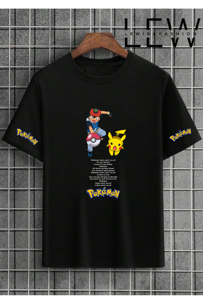 lovver تي شيرت أسود من القطن بنسبة 100% مع تصميم مخصص مكتوب عليه كلمات أغاني ...