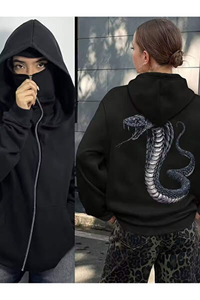 LAND MODA سترة صوفية للجنسين من Snow Masked Ninja من الصوف السميك بخيطين