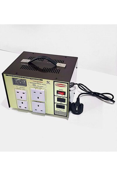 Se محول كهربائي ومنظم جهد يوكوهاما ياباني 1500 واط | منظم طاقة | تنظيم الجهد والحماية | عالي الجودة