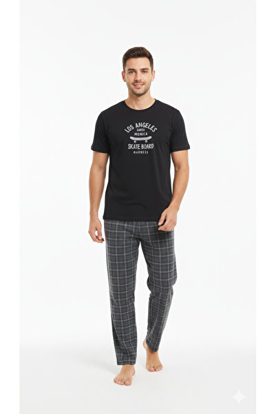 sleeproom Ανδρικό κοστούμι πιτζάμες με κοντομάνικο