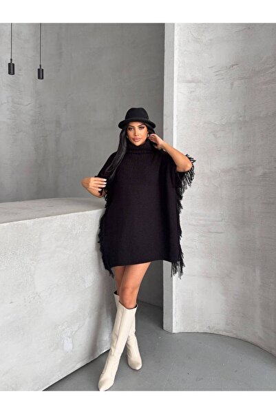 GİYSİ DÜNYASI 57 TRICOT FABRIC PONCHO
