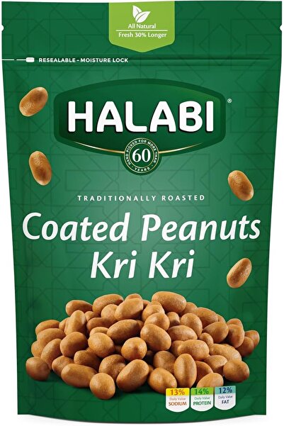 Halabi كريكري الفول السوداني 300 جرام عبوة من 6 قطع