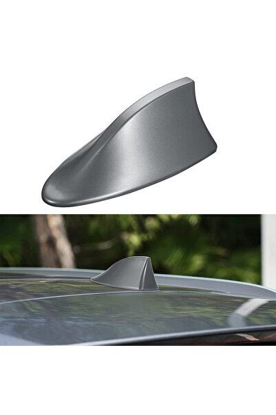 Generic هوائي سيارة زعانف القرش الفضية - مثبت على السقف المزخرف 15.5 سم