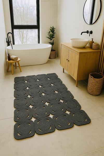 ModaCardin Jüt Kilim, Paspas, Mutfak Halısı, Banyo Paspası, Kilim, Halı, Otur...
