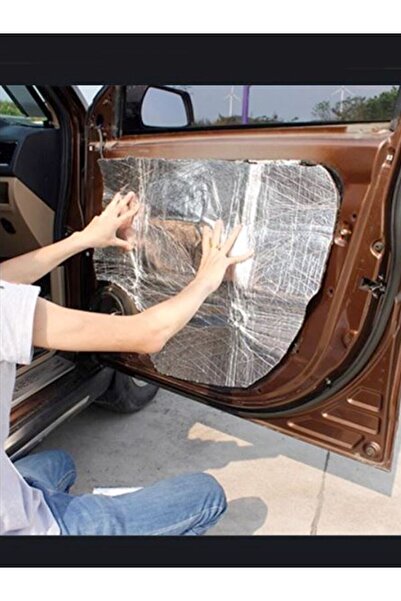 İZOLE Oto Ses Yalıtım Malzemesi 120cmx100cm 6mm Kalınlıkta Alumunize Folyolu