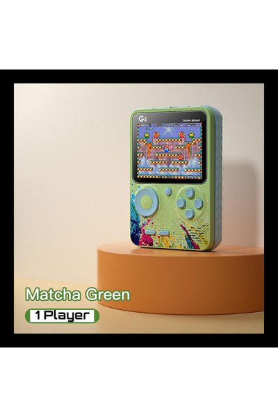 Generic G5 500 in 1 Retro Game Box, Handheld Classic Game PAD, For 1 Player. Green & Blue Color.