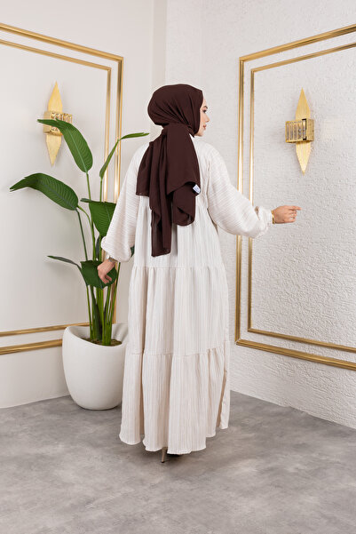 MİSS M.A.T FASHİON Alaçati Gofre Oversized Comfortable Dress