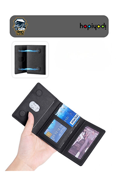 Lopard Magsafe Deri Cüzdan iPhone 17/16/15/14/13/12 Standlı Kartlık Cep Telefonu Manyetik Tutucu Kapaklı Ço