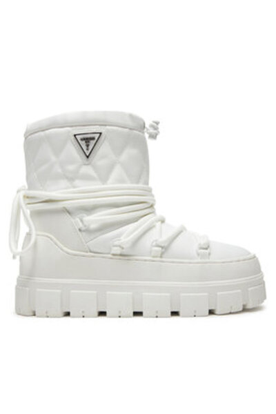 Guess Γυναικείες Μπότες Χιονιού Λευκές FLFUNIFAB10