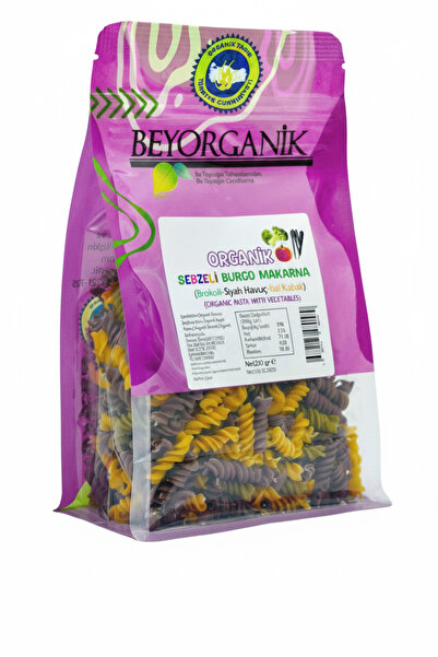BEYORGANİK معكرونة نباتية عضوية ملتوية 240 جرام