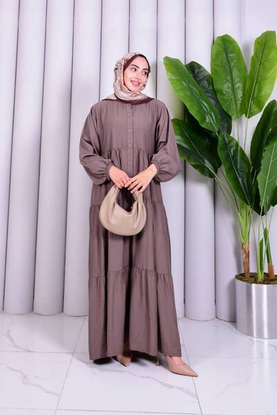 MİSS M.A.T FASHİON Alaçati Strawberry Fabric Oversize Comfortable Dress