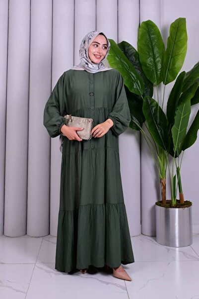 MİSS M.A.T FASHİON Alaçati Strawberry Fabric Oversize Comfortable Dress